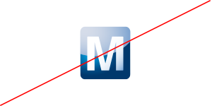 不得將「M」 作為獨立元素使用