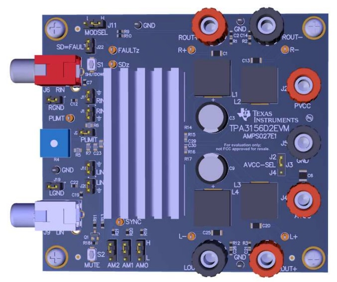 Chart - Texas Instruments TPA3156D2EVM Evaluation Module