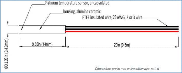 Ceramic Housing Rtd Temperature Sensors Heraeus Nexensos Mouser