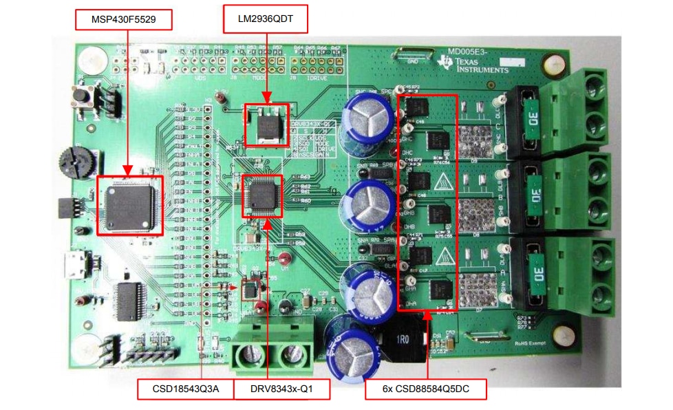 Location Circuit - Texas Instruments DRV8343x-Q1EVM Evaluation Modules