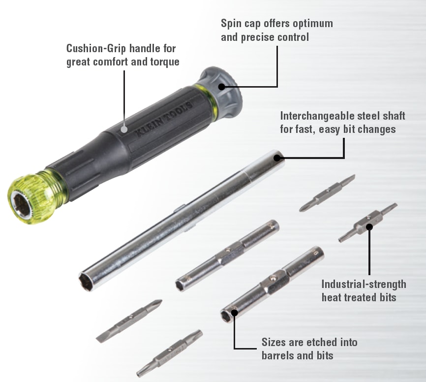 14in1 Precision Screwdriver / Nut Driver Klein Tools Mouser
