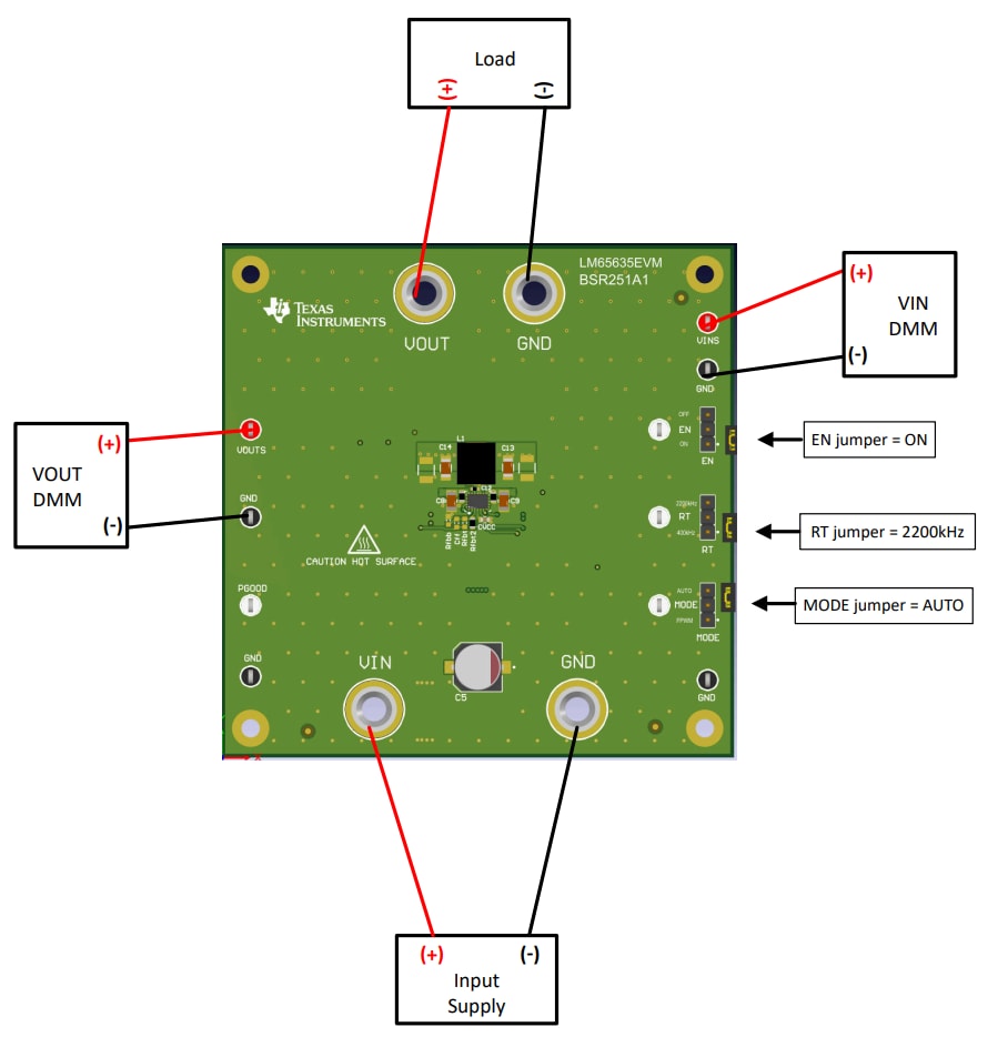 Location Circuit - Texas Instruments LM65635EVM Evaluation Module