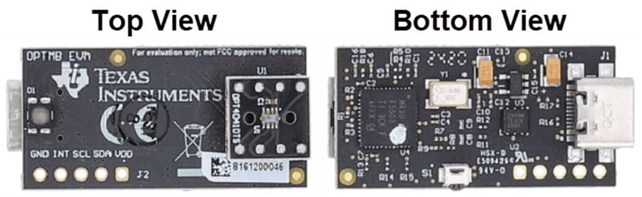 Mechanical Drawing - Texas Instruments OPT4041DTSEVM Sensor Evaluation Module (EVM)