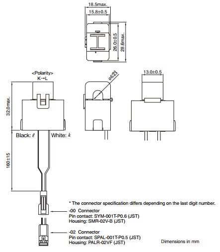 CCT261631 Type Dimensions