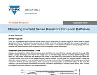 應用筆記：選擇電流感測電阻