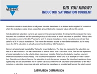 您知道嗎？：電感器飽和電流